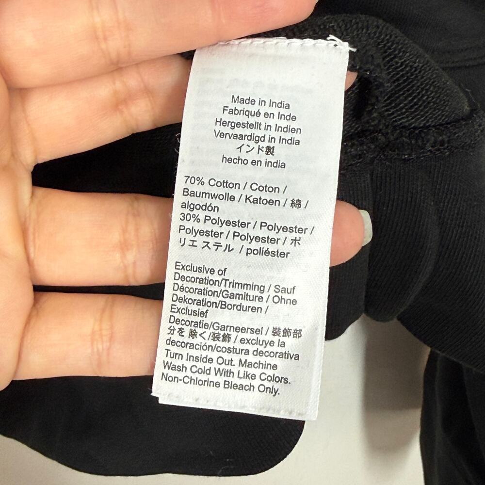 J Crew Party Drinks Embroidered Sweatshirt Women's Size XL Black Knit Preppy NWT - Picture 8 of 8